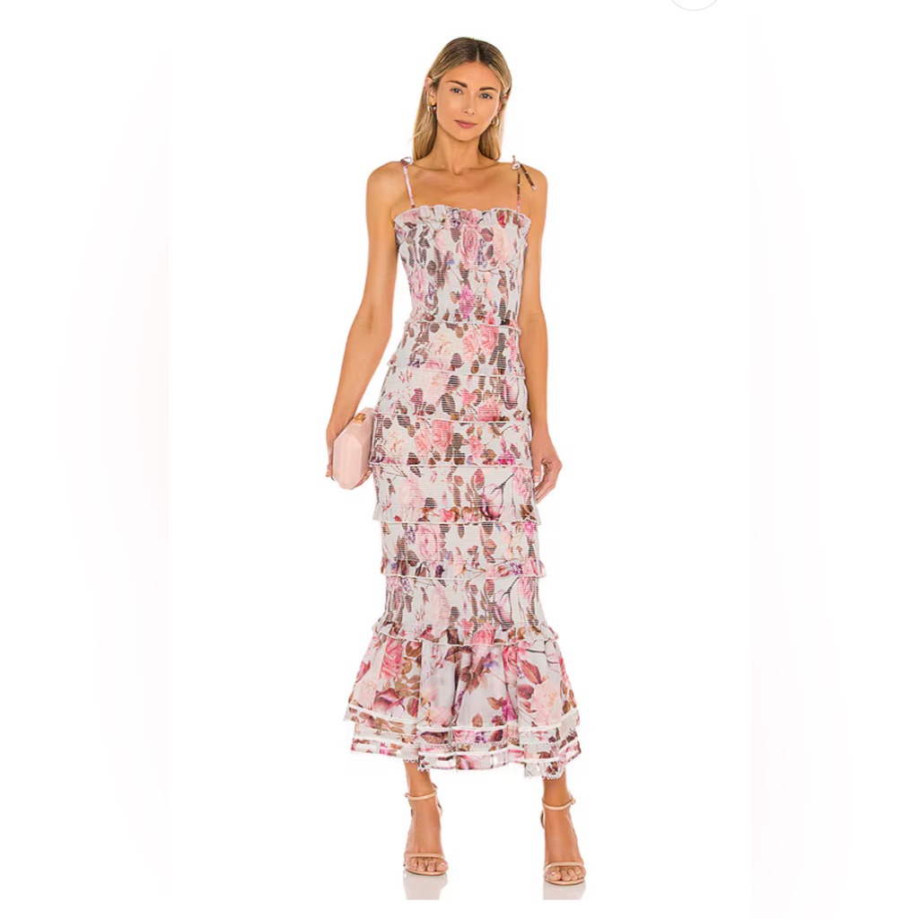 Geranium Dress In Garden Rose V. Chapman